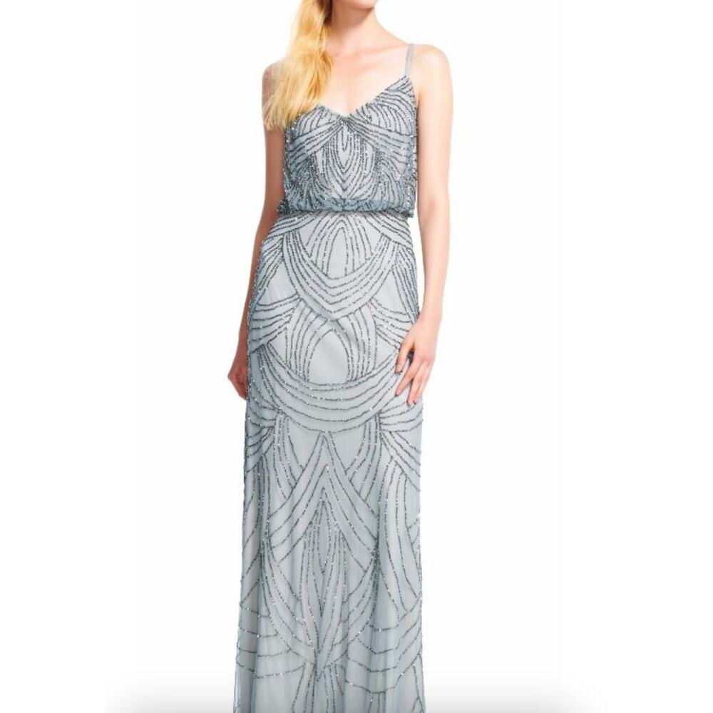 Elegant Beaded Evening Gown